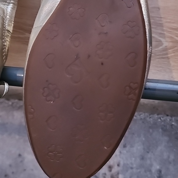 L.K. Bennett London Ballet Flats Ballerinas EU 39 Gold Metallic - Picture 9 of 11